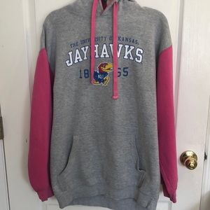 KU Pink & Gray Hoodie📝